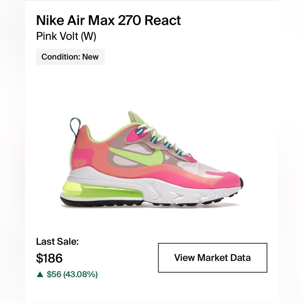 Brand new Nike air ax 270 react with Nike box